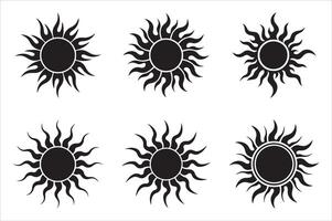 Radiant Suns A Collection Of Abstract Artistic Designs With Shining Rays vector