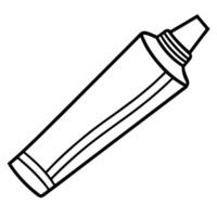 Toothpaste on white background vector