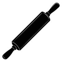 Rolling pin on white background. vector