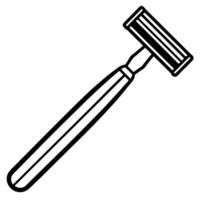 Razor on white background. vector