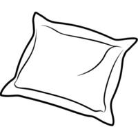 Pillow on white background vector