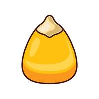 cartoon illustration of corn kernels vector