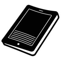 An illustration of a tablet computer vector