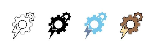 electrical concept line icon. Simple element illustration. vector