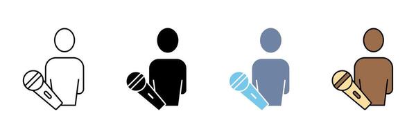 interview concept icon. Simple element illustration vector