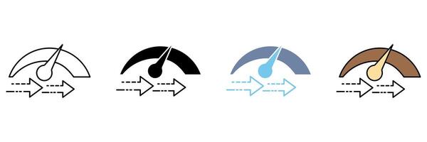 accelerator concept line icon. Simple element illustration. vector