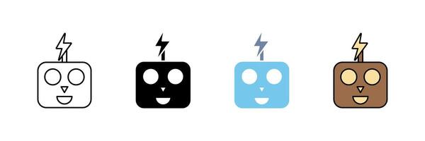 robotics concept line icon. Simple element illustration. vector