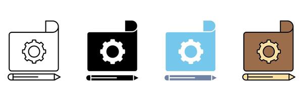 prototype concept line icon. Simple element illustration. vector