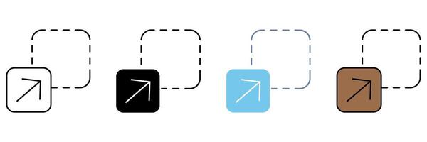 scalability concept line icon. Simple element illustration. vector