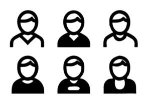 Web User Avatar Icon Bundle vector