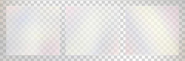 Ribbed glass glossy frame. Transparent overlay effect for wavy clear plastic texture. Square frames of abstract corrugated striped frosted plexiglass. Acrylic reeded fluted panel close-up vector