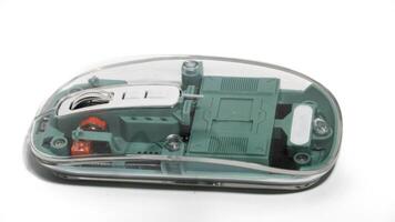 Computer transparent mouse isolated, photo