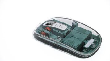 Computer transparent mouse isolated photo