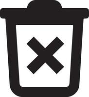 Delete icon design vector