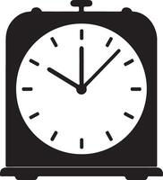 Table clock shape design vector