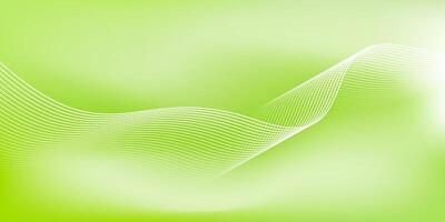 Abstract green gradient background with shining lines wave. Minimalist background for banner, poster, cover, brochure, flyer, website vector