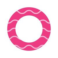 A pink swim float. A floating device used in water. Perfect for summer and tropical climates. vector