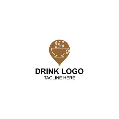 logo design for coffe point or business with creative illustration