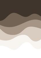 Abstract background with minimal waves design in neutral colours vector