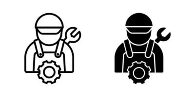 Set of Technician icon.for mobile concept and web design. illustration on white background vector