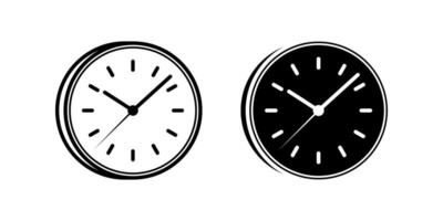 Clock icon set.for mobile concept and web design. illustration vector