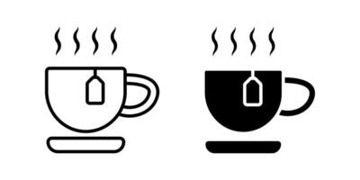 Tea icon set. for mobile concept and web design. illustration vector