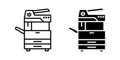 Copier icon set. for mobile concept and web design on white background vector