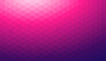 Gradient purple magenta background on triangle pattern. Geometric abstract pixel background. vector