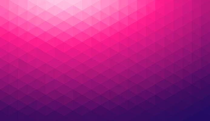 Gradient purple magenta background on triangle pattern. Geometric abstract pixel background.