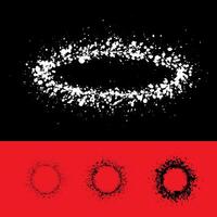 Rounded grainy noise dust texture. vector