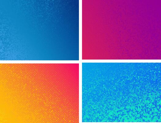 Abstract background spotted halftone effect