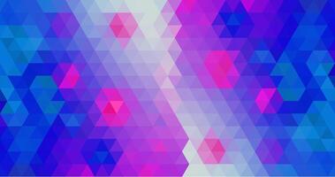 Polygonal blue magenta triangle mosaic gradient background modern abstract template for print and digital media vector