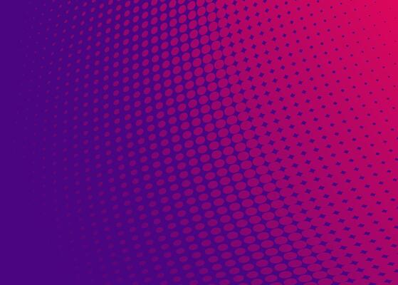 Purple Halftone Background. Magenta gradient dots abstract pattern.