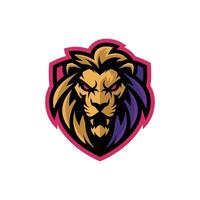 Fierce Lion Mascot Illustration with Bold Expression and Dynamic Pose for Sports Team or Brand Identity Design vector