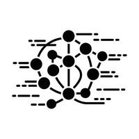 Abstract network graphic design element vector