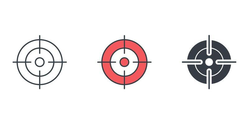 Target illustration isolated on white background