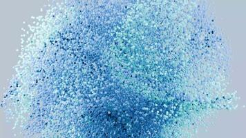 Endless Blue Particle Flow Seamless Abstract Loop Animation in 4K video