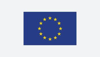 Flag of the European Union. artwork of the EU sign. The European Union's official flag vector