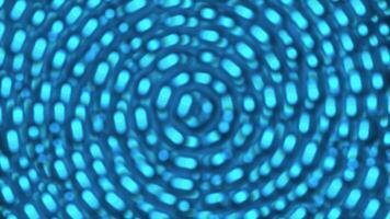 Abstract Blue Light Ripples Background Animation Concentric Circles of Pulsating Bokeh Lights Pattern video