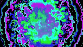 dinâmico abstrato psicodélico cor redemoinho movimento fundo ciclo vibrante fluido néon blob padronizar animação video