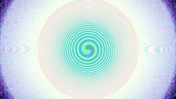 Hypnotic Psychedelic Spiral and Concentric Circles Animation Vibrant Abstract Motion Background Loop with Swirling Colors and Optical Illusion Effect video