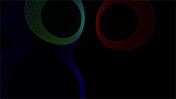 Abstract Fractal Art Symmetrical Red and Gold Patterns with Central Horizontal Band on Black Background video