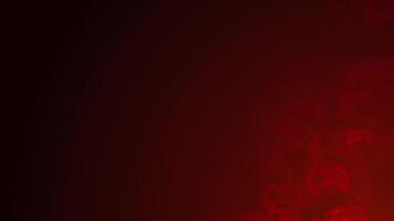 Red game controller shapes are moving from the bottom right of a gradient grid abstract background, horizontal composition. Gaming motion graphic. Loop animation footage for graphic design. video