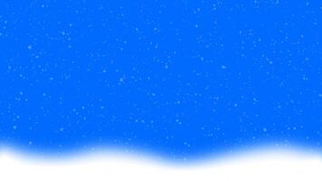 Snow falling on blue background. Motion background with snowflakes. Snowdrifts. Christmas background with snowflakes. Falling snow. Winter background. video