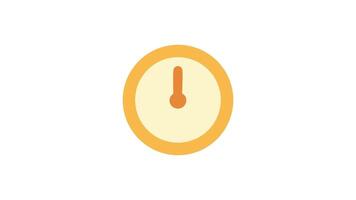 Clock icon animation Perfect for time management tools, productivity concepts, scheduling, and daily planners. video