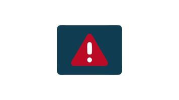 caution sign icon suitable for safety, warning, alert concepts in posters, flyers, presentations, and websites. video