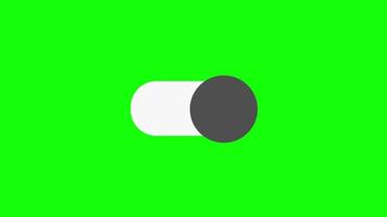 Animated on off switch button bright and dark mode video