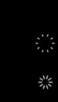 Animated Firework Burst Glow Element on Black Background video