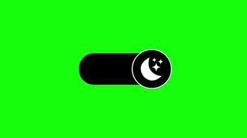 Day and night mode switch button. Dark mode light mode switch buttons set animation video