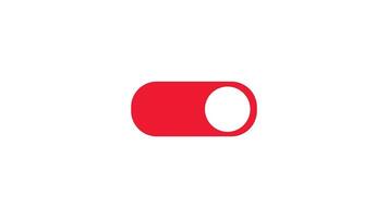 Button switch turn on and turn off, Green and Red button, Green screen video